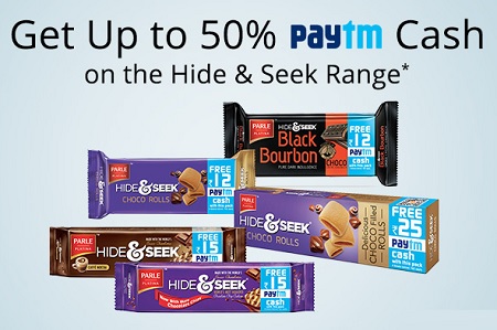 India Desire : PaytmMall Hide & Seek Cashback Offer : Get 50% Cashback On Hide & Seek Biscuits Price